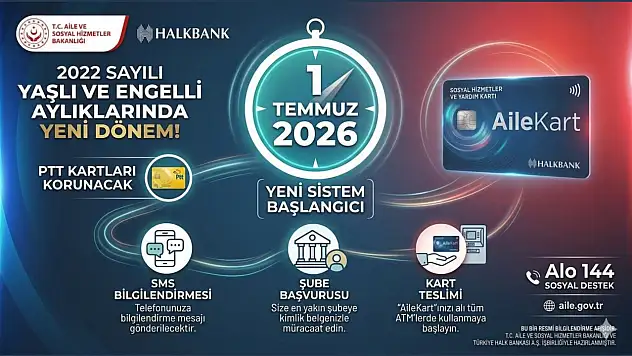 65 Yaş ve Engelli Aylığı Alan Vatandaşlara AileKart Uyarısı