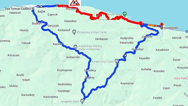 Abana-Çatalzeytin Yolu 15 Gün Kapalı