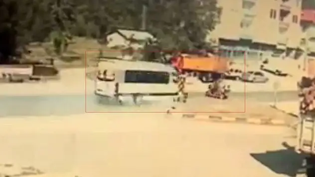 Abdipaşa'daki Kaza Güvenlik Kamerasında