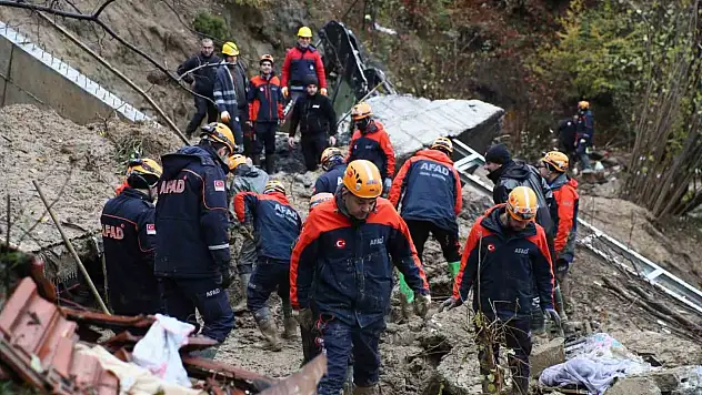 AFAD'dan Zonguldak Heyelan Açıklaması
