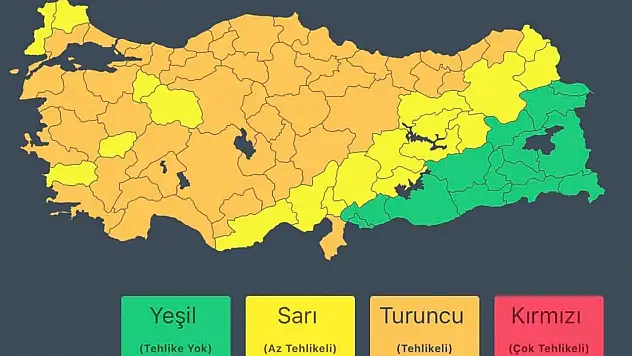AFAD'dan Çankırı'ya Turuncu Kodlu Uyarı!