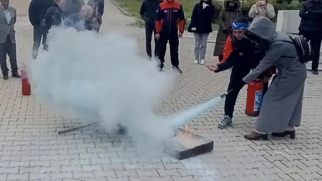 AFAD'tan Uygulamalı Yangın Eğitimi