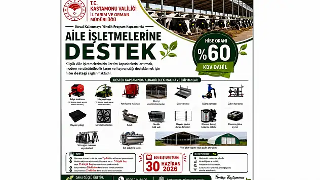 Aile İşletmelerine Hibe Başvuruları Devam Ediyor