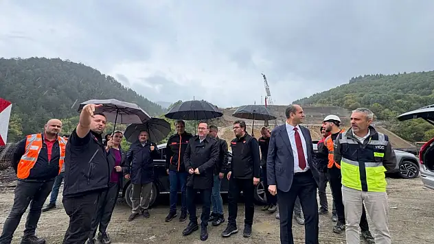 AK Parti'den Kırık Barajı Varyant Yolu Ve Tünelinde İnceleme