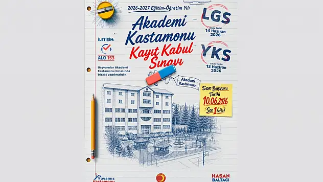 Akademi Kastamonu Etüt Merkezi Kayıt Kabul Sınavı Başvuruları Devam Ediyor