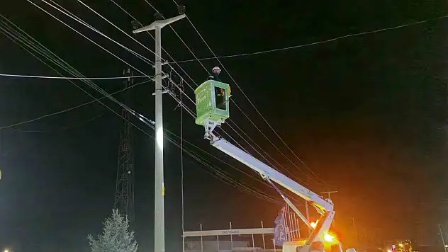 Alaca'da Kamyon, Elektrik Ve Telefon Hatlarına Zarar Verdi
