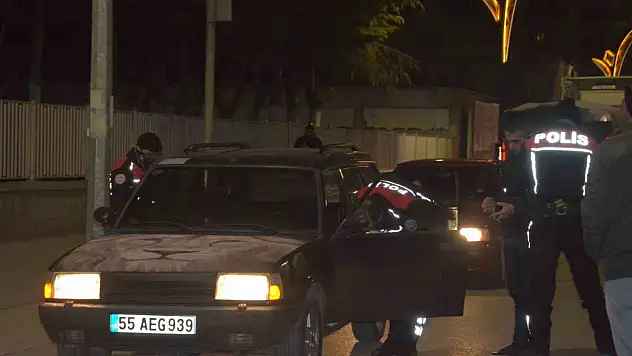 Alaca'da Polisten Şok Uygulama