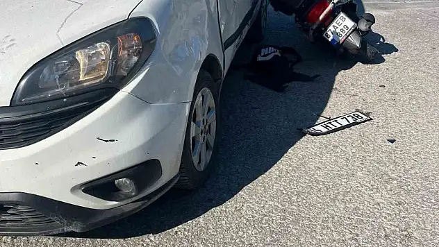 Alaplı'da zincirleme kaza Motosikletteki 2 kişi yaralandı
