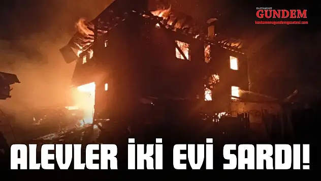 Alevler İki Evi Sardı!