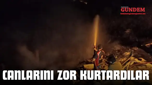Alevlerden Pencereden Atlayarak Kurtuldular