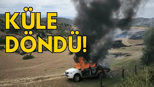 Alevlere Teslim Olan Pikap Küle Döndü