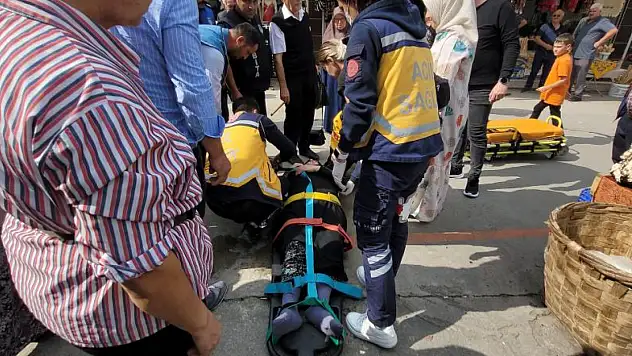 Alışveriş yapmak isterken hastanelik oldu