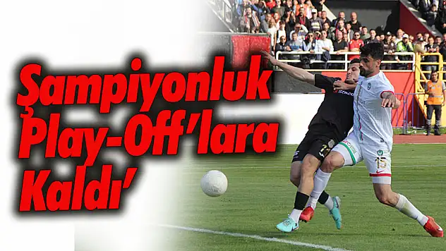 Amed Sportif Faaliyetler Şampiyonluğa Tamam, GMG Kastamonuspor Play-Off'a Devam!