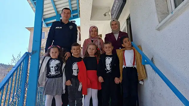 Anaokulu Öğrencilerinden Küre İlçe Emniyet Amirliğine Ziyaret