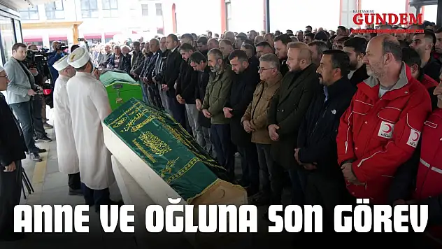 Anne Ve Oğlu Son Yolculuğuna Uğurlandı!