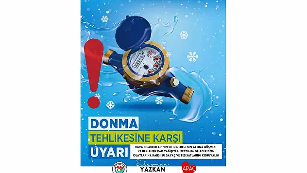 Araç Belediyesi'nden Don Uyarısı