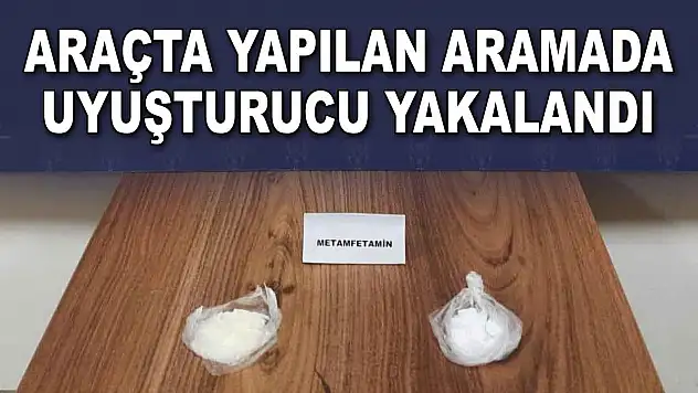 Araçta Yapılan Aramada Uyuşturucu Ele Geçirildi