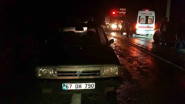 Arıza Yapan Otomobilinden İndi Başka Araç Çarptı!