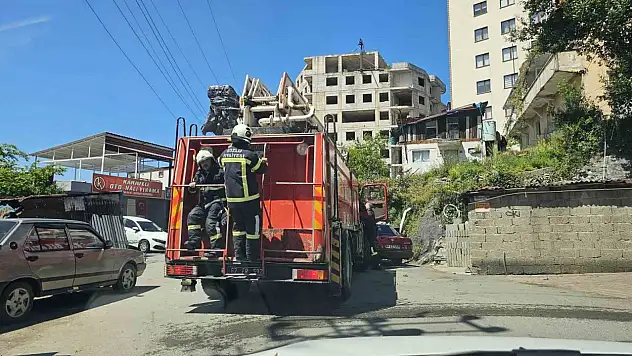 Aspiratörden Çıkan Yangın Paniğe Neden Oldu