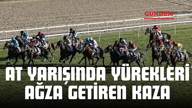 At Yarışında Yürekleri Ağza Getiren Kaza