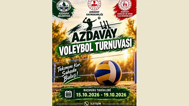 Azdavay'da Voleybol Turnuvası Düzenlenecek