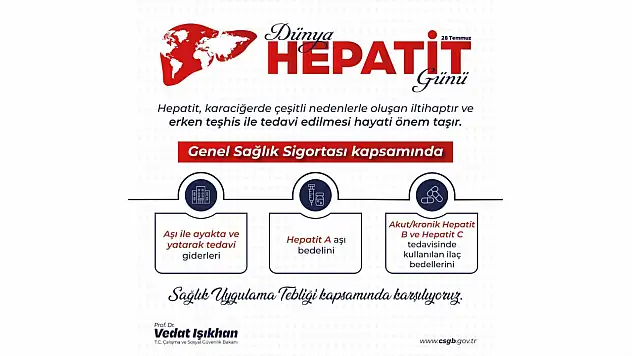 Bakan Işıkhan'dan Hepatit Açıklaması