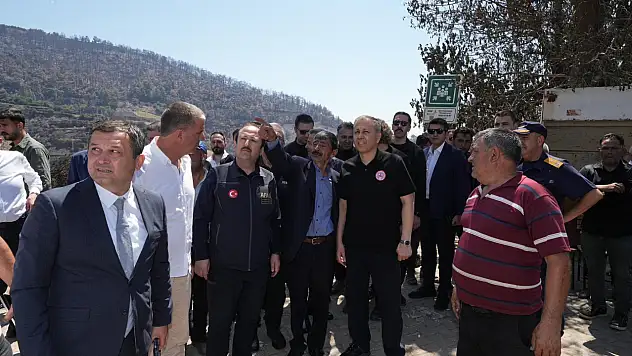 Bakan Yerlikaya Yangın Bölgesini Ziyaret Etti