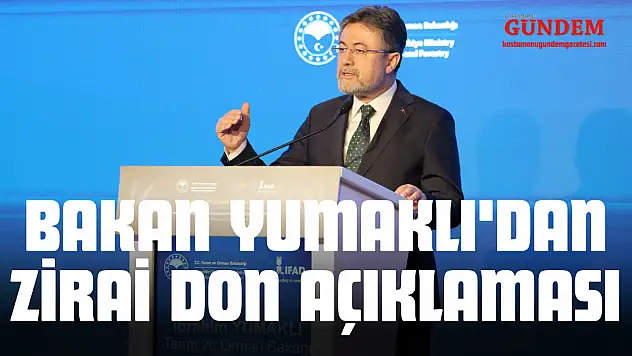 Bakan Yumaklı'dan Zirai Don Açıklaması