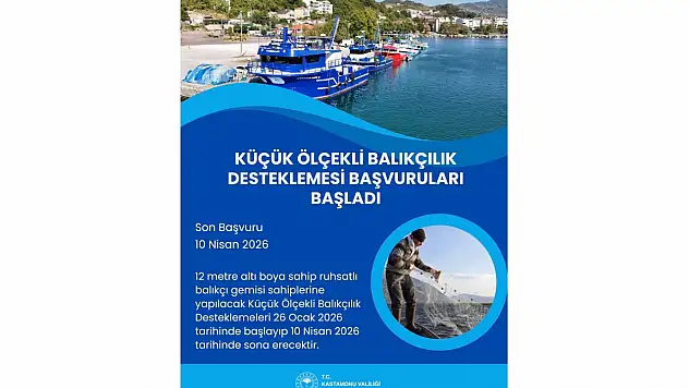 Balıkçılara Destek: Başvurular 26 Ocak'ta