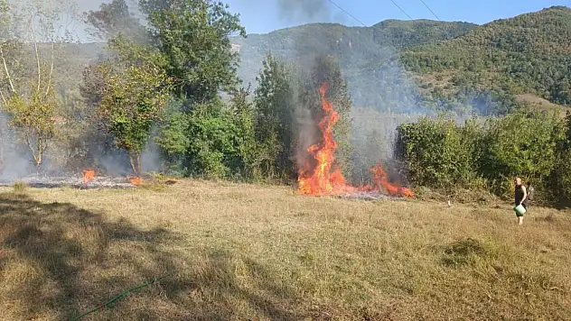 Bartın'da Anız Yangını