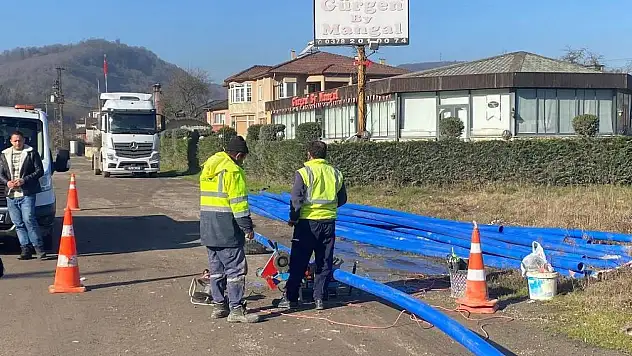 Bartın'da İçme Suyu Hattına Yeni Borular