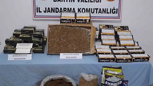 Bartın'da Jandarmadan Tütün Operasyonu