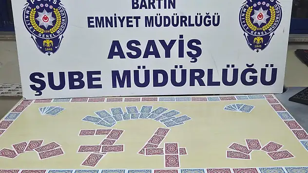 Bartın'da Kumar Oynayan 4 Kişiye 36 Bin 988 TL Ceza