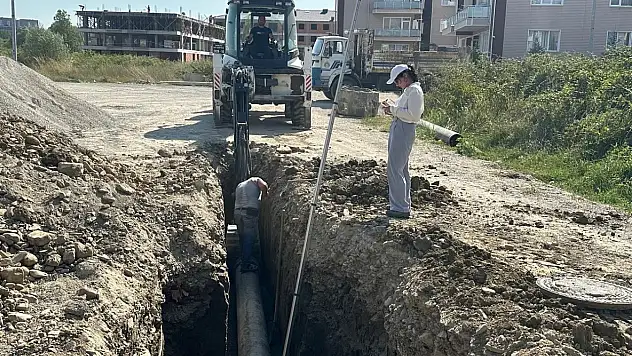 Bartın'da O Mahalleye Yeni Yağmur Suyu Hattı
