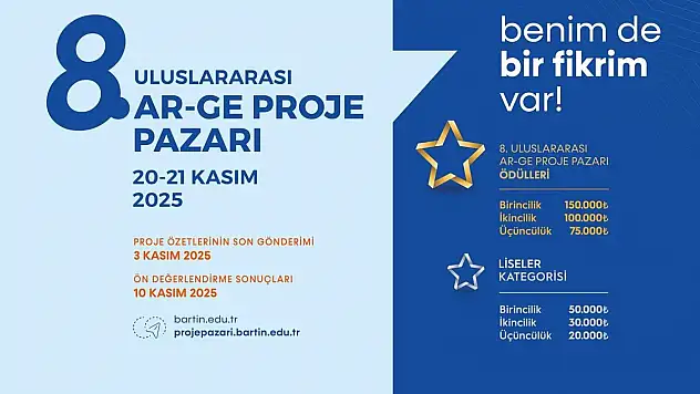 BARÜ 8. Uluslararası Ar-Ge Proje Pazarı Başvuruları Başladı