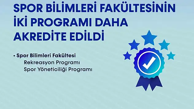 BARÜ'de Spor Bilimleri Fakültesinin İki Programı Daha Akredite Edildi