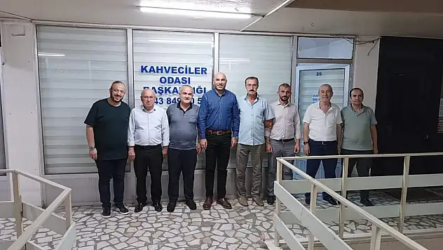 Başkan Aday Adayı Yaşar Özdemir'den, Kahveciler Odası'na ziyaret