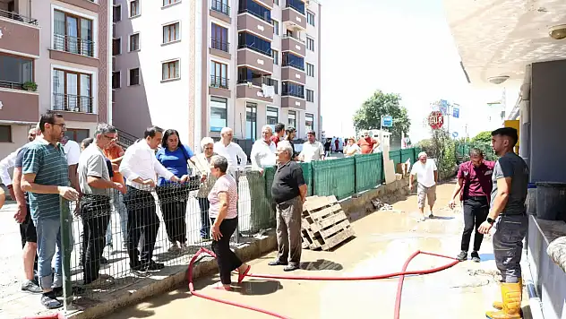 Başkan Baltacı Sel Bölgesinde