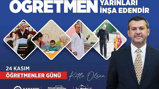 Başkan Çetinkaya'dan 24 Kasım Öğretmenler Günü Mesajı