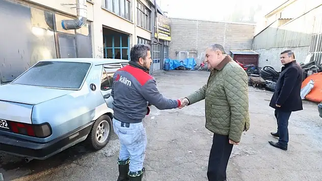 Başkan Fırıncıoğlu Sanayi Esnafı ve Şoförlerle Buluştu