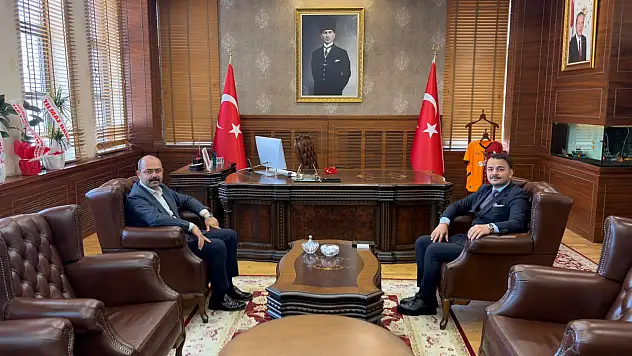 Başkan Kavaklıgil'den Göreve Başlayan Kaymakam Konak'a Ziyaret