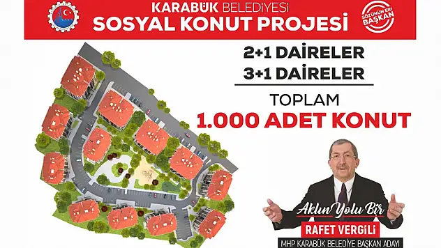 Başkan Vergili'den Bin Konutluk Proje