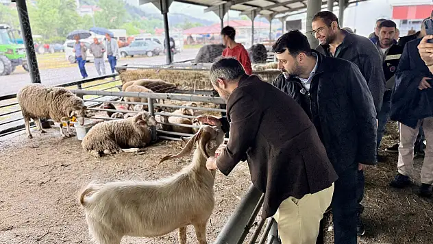 Belediye Başkanı Çetinkaya'dan Kurban Satış Alanına Ziyaret