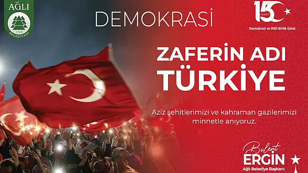 Belediye Başkanı Ergin'den 15 Temmuz Paylaşımı