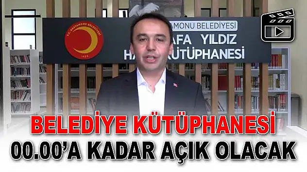 Belediye Kütüphanesi 00.00'a Kadar Açık Olacak