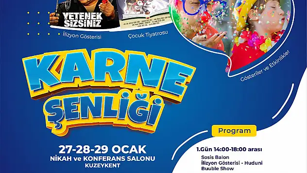 Belediyeden karne şenliği