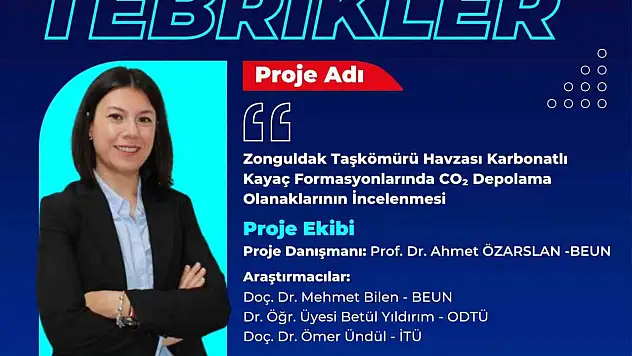 BEUN akademisyeninin TÜBİTAK 3501 Kariyer Projesine destek