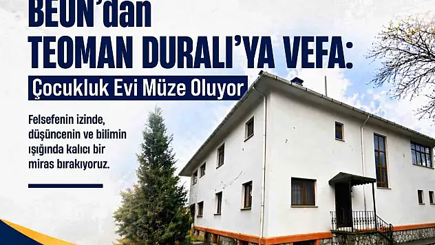 BEUN'dan Teoman Duralı'ya Vefa