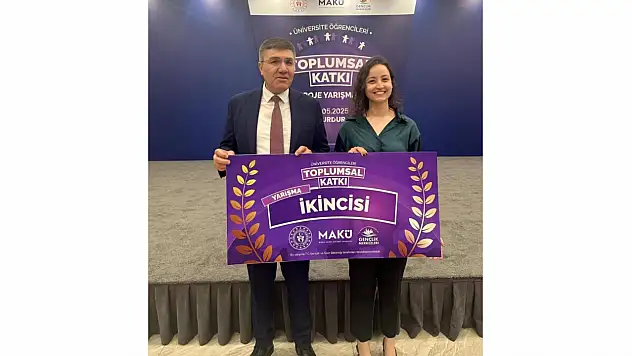 BEUN Lisansüstü Öğrencisi Merve Özçelik'in Yüksek Lisans Tezine İkincilik Ödülü