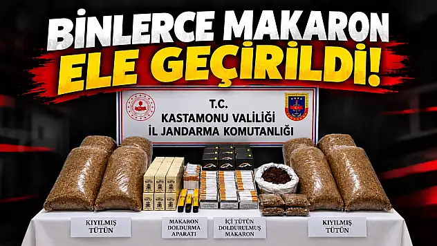 Binlerce Makaron Ele Geçirildi!